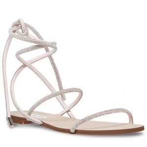 Steve Madden Rhinestone Lace-up Sandals
